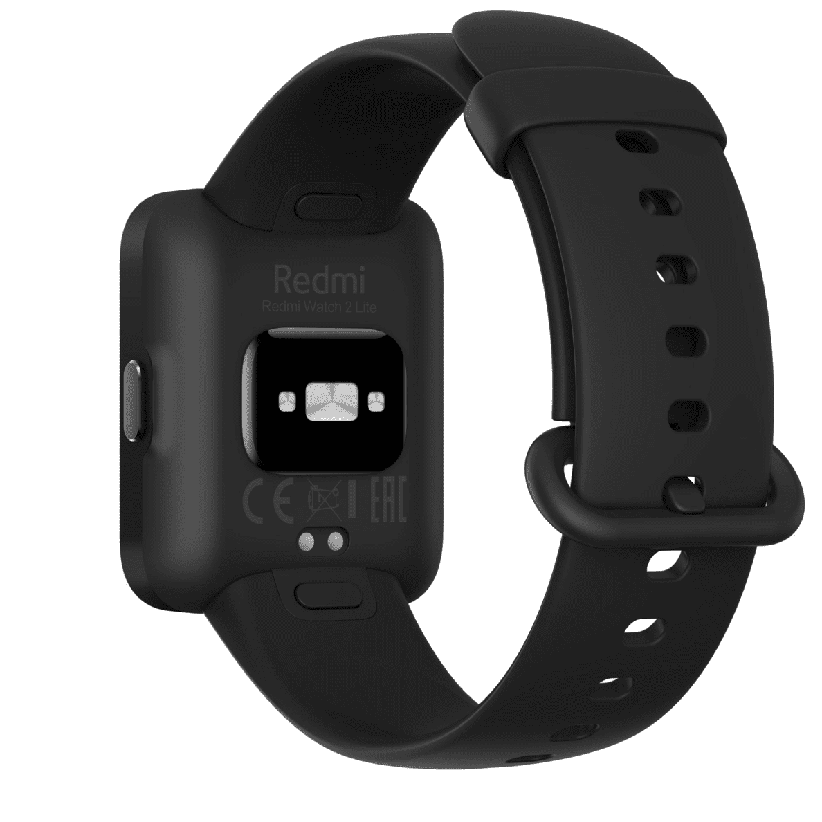 XIAOMI Redmi Watch 2 Lite Smartwatch schwarz Ansicht auf die Unterseite der Uhr