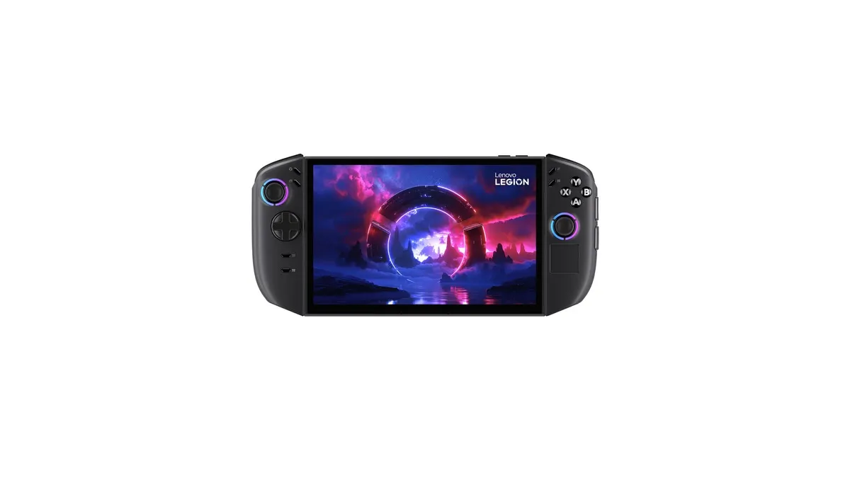 Das Lenovo Legion Go 2 Z2E vor einem weißen Hintergrund.