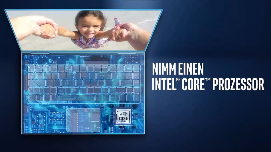 Darstellung des integrierten Intel Core i5 Prozessors im LENOVO IdeaPad 3i Notebook mit 15,6 Zoll Display