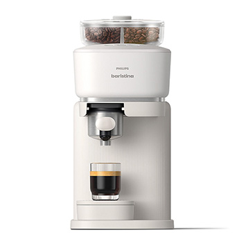 Baristina mit Bean swap Espressomaschine  in der Farbe schwarz