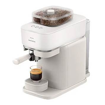 Baristina mit Bean swap Espressomaschine  in der Farbe schwarz