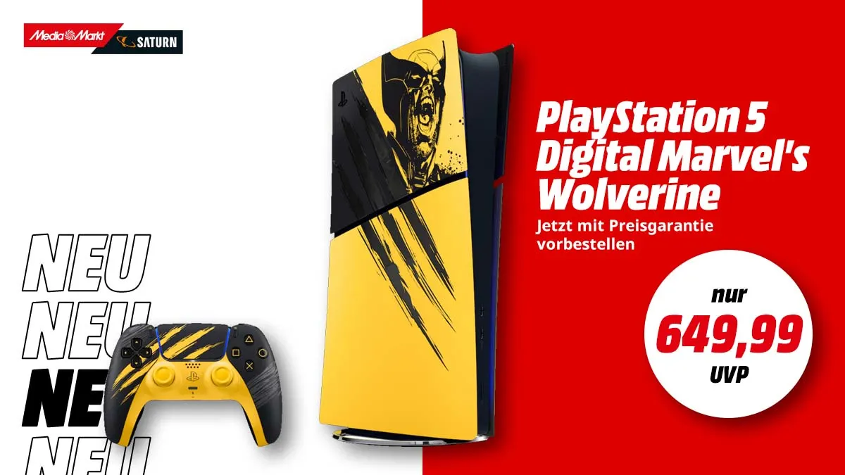 ONY PS5 Marvel’s Wolverine Bundle bei MediaMarkt - Jetzt mit Preisgarantie vorbestellen