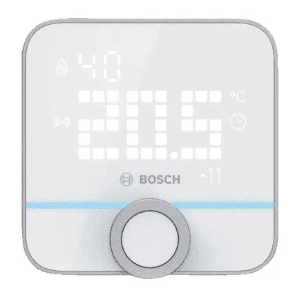 Dank dem BOSCH Smart Home II Raumthermostat kannst du deine Raumtemperatur unkompliziert regeln.