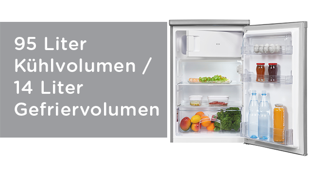 Der OFK 141 E Tischkühlschrank mit Gefrierfach von ok. ist die platzsparende Ergänzung überall dort, wo gekühlte und gefrorene Lebensmittel schnell griffbereit sein müssen.
