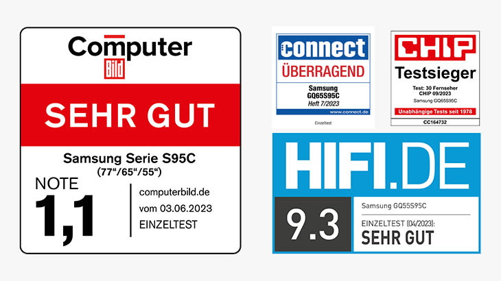 Awards des Samsung TV S95C