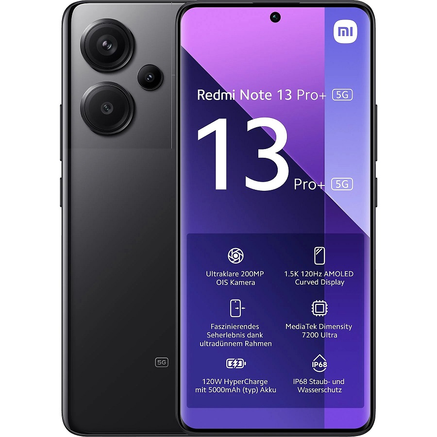 XIAOMI Redmi Note 13 Pro+ 5G 512 GB Midnight Black Dual SIM