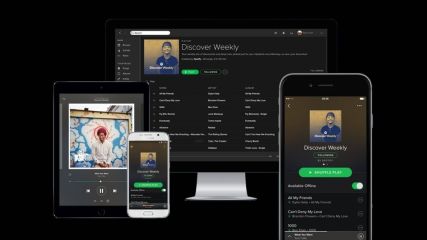 Die Spotify-App auf unterschiedlichsten Geräten.