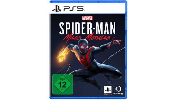 Marvel's Spider-Man: Miles Morales - Playstation 5 Verpackung mit Spider-Man drauf