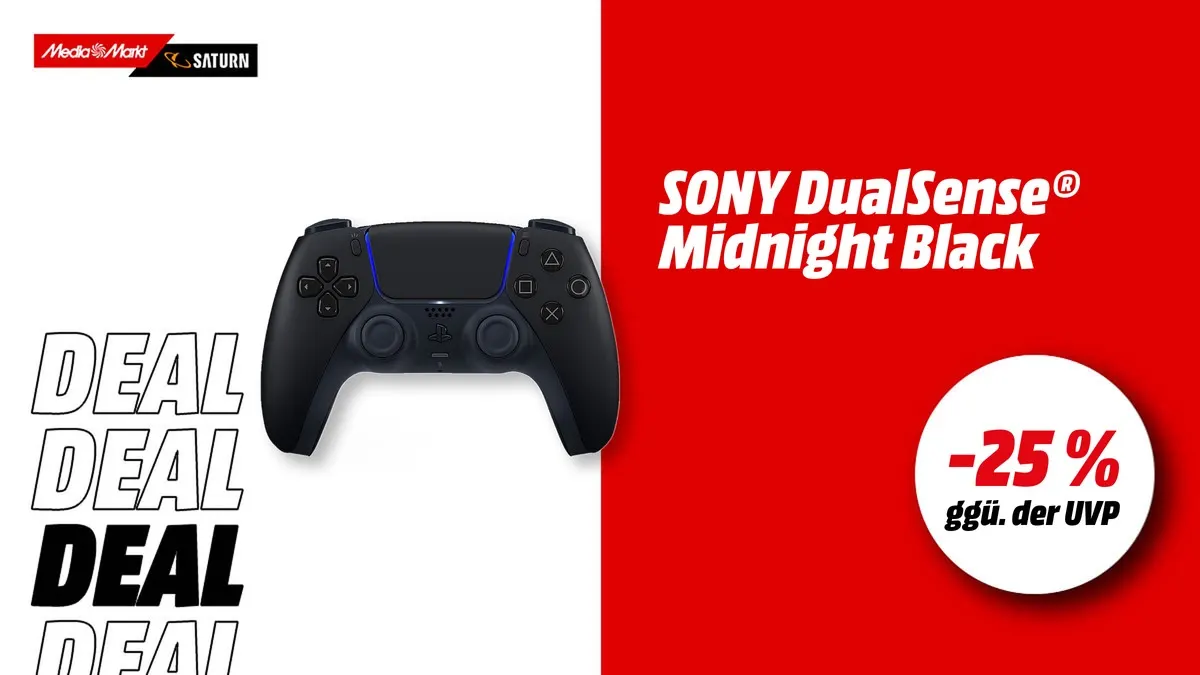 Sony 1007563716 DualSense Gaming Controller in Midnight Black für PlayStation 5, PC, Mac und Android