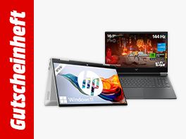 Gutscheinheft: 10% auf alle HP Notebooks und Convertibles