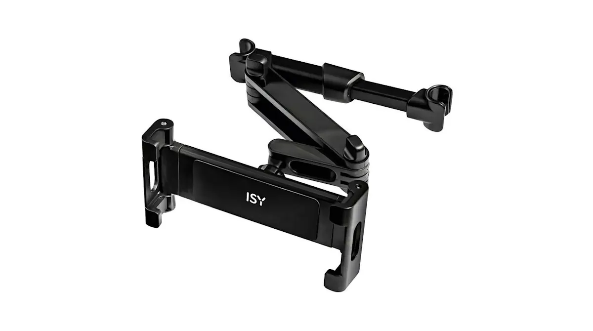 Die Tablet-Halterung ISY ITH-1100 vor weißem Hintergrund.