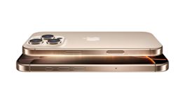 Das iPhone 16 Pro in der Farbe Desert Titan.
