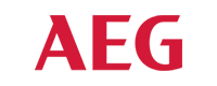 Rotes Markenlogo von AEG