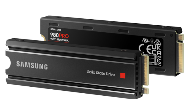 SAMSUNG 980 PRO Heatsink PS5 2 TB, Gaming Festplatte von beiden Seiten