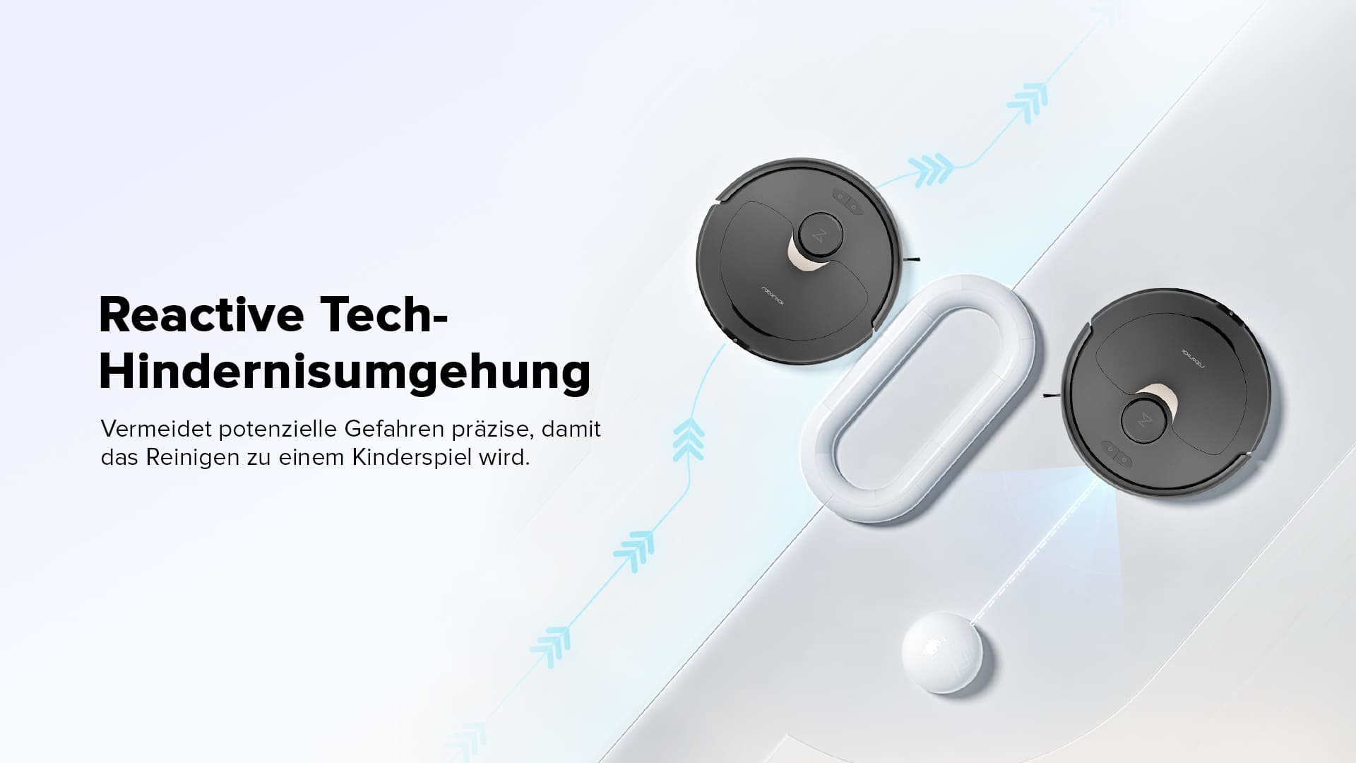ROBOROCK Q Revo Saugroboter Hinternisumgehung Animation