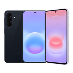 Zwei Smartphones stehen nebeneinander, eines mit blauem, das andere mit grünem Bildschirm. Beide haben einen schwarzen Rahmen.