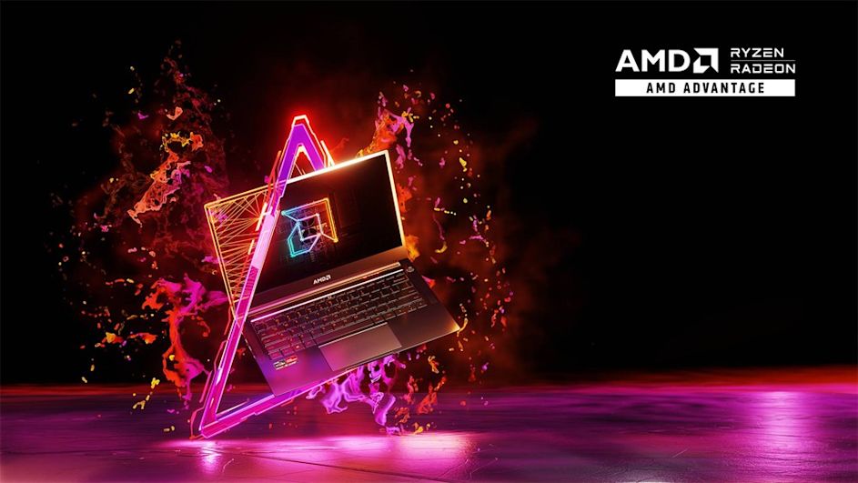 AMD Advantage Visualisierung mit Ryzen Radeon Logo