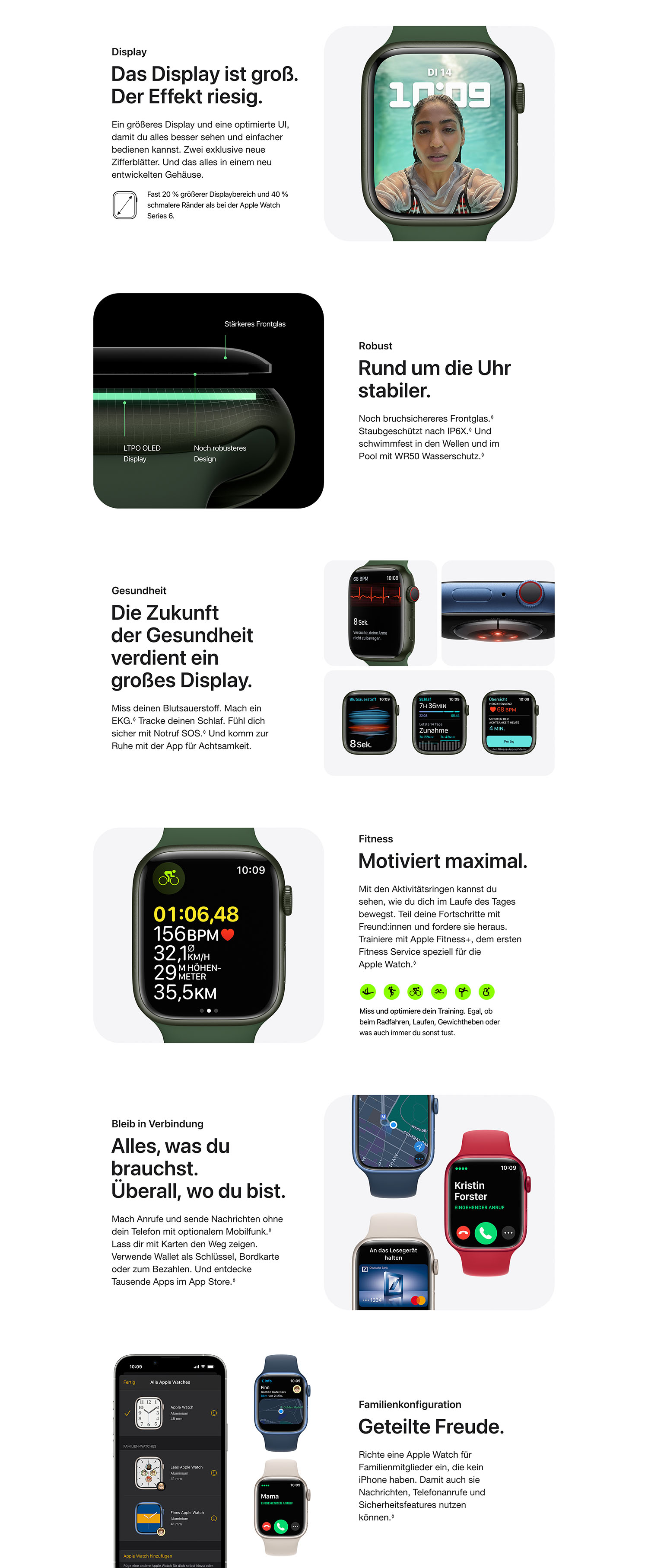 Smartwatch APPLE Watch Series 7 Nike (GPS + Cellular) 45mm Smartwatch  Fluorelastomer, 140 | 220 mm, Armband: Mitternacht, Gehäuse: Mitternacht -  MediaMarkt