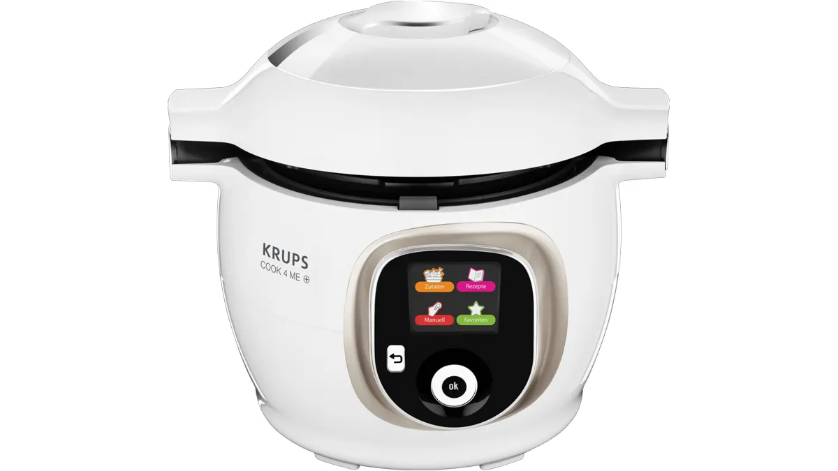 Der KRUPS CZ7101 Cook4Me+ Multikocher vor weißem Hintergrund.