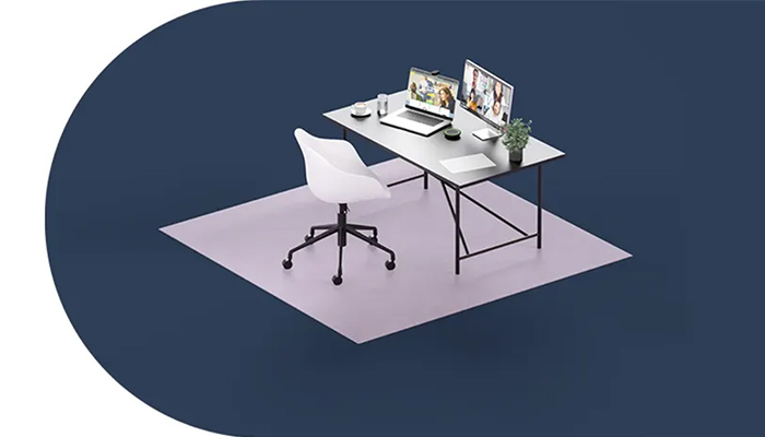 Ein vollausgestatteter Arbeitsplatz mit allen notwendigen Arbeitsgeräten wie Notebook, zusätzlichem Monitor u.v.m.