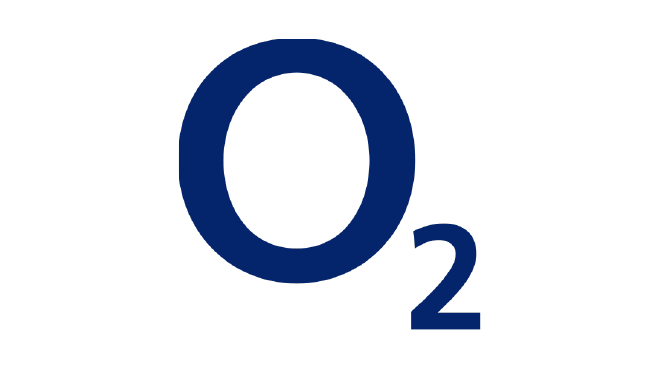 O2 Logo in blau auf transparentem Hintergrund