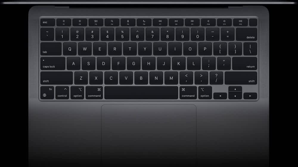 Tastatur von einem MacBook