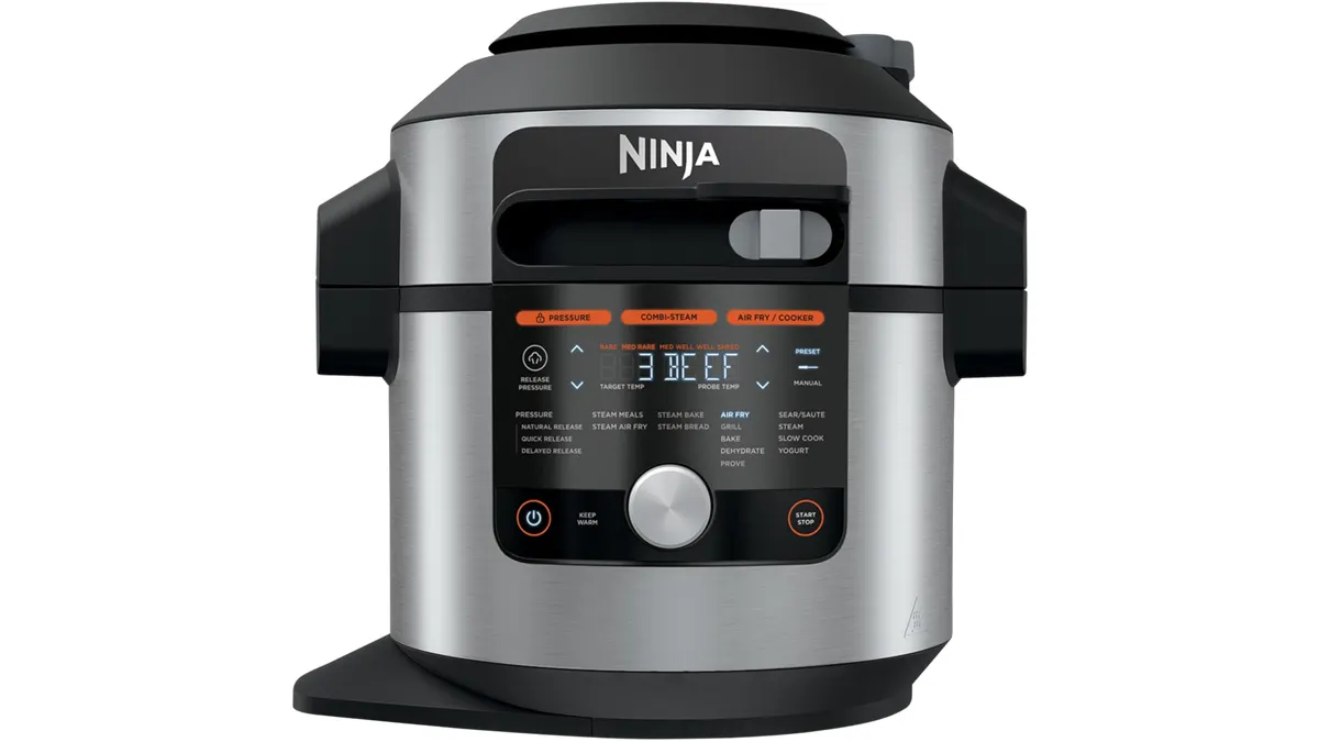 Der NINJA Foodi 14-in-1 SmartLid vor weißem Hintergrund.