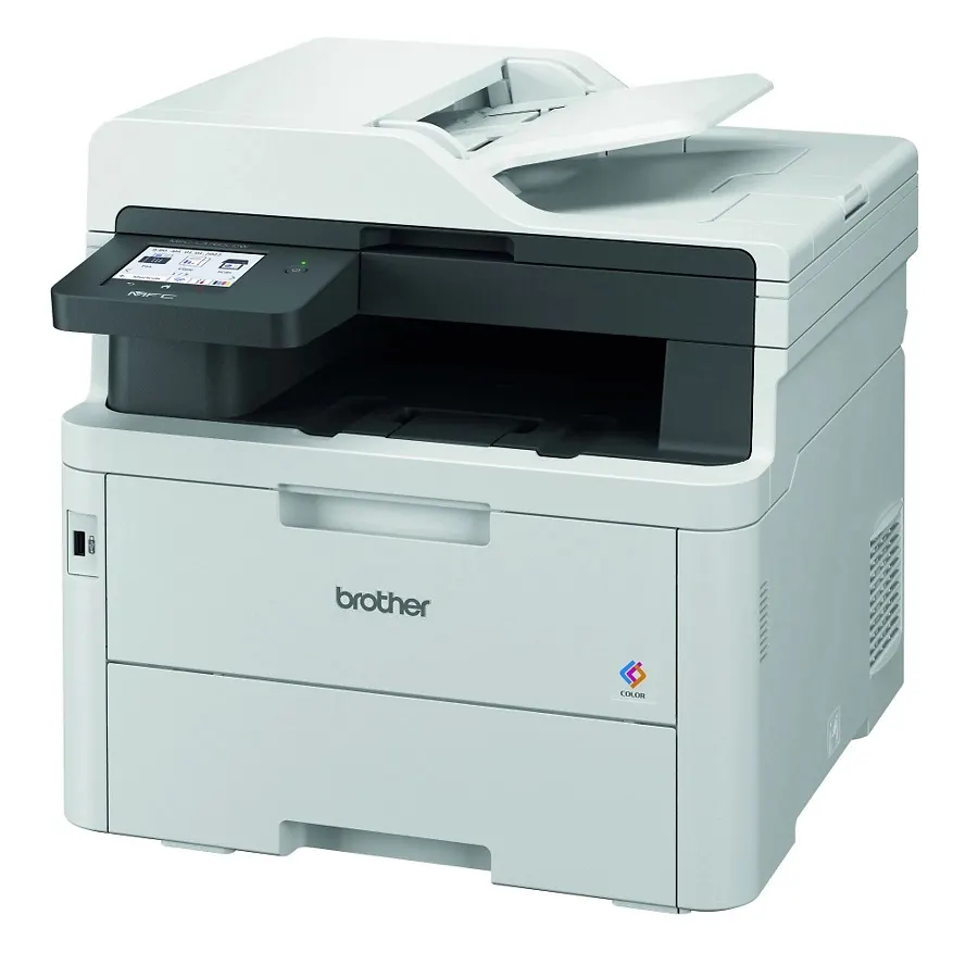Der BROTHER MFC-L3760CDW Multifunktionsdrucker hat sehr kompakte Maße zu bieten.