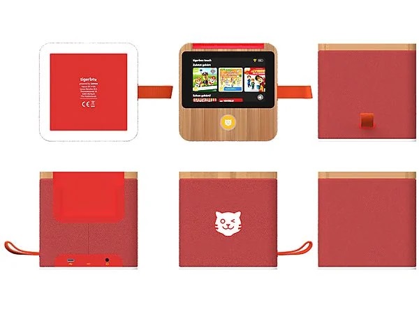 Tigermedia Tigerbox Startpakket Rood - WLAN Streamingbox Voor Kinderen Met Hoorspelen En Liedjes