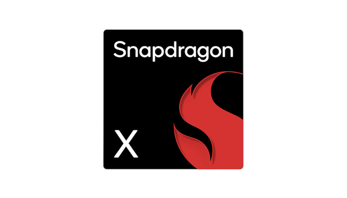 Logo des Snapdragon X Prozessors.