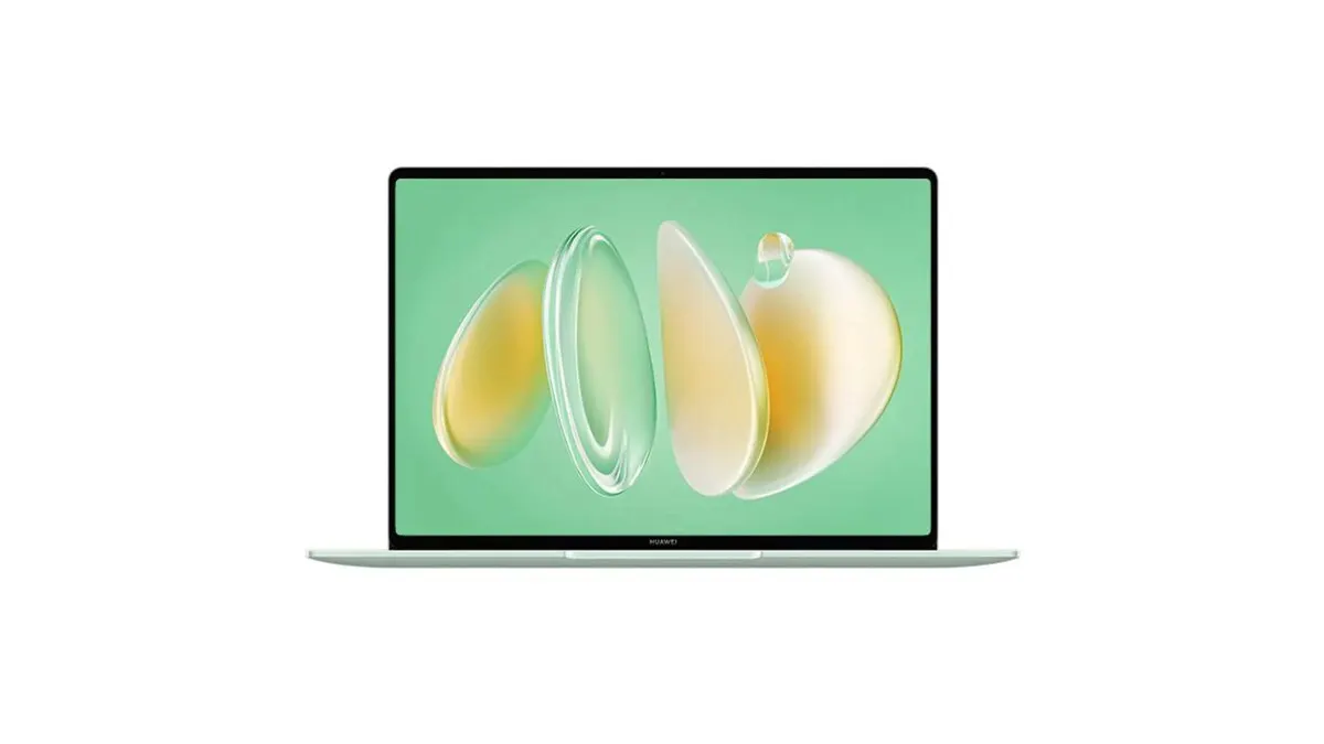Das Huawei MateBook 14 vor weißem Hintergrund.