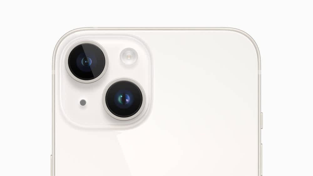 Eine iPhone 14-Plus Kamera.