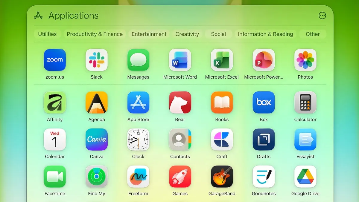 Die macOS-Oberfläche mit unterschiedlichen Apps.