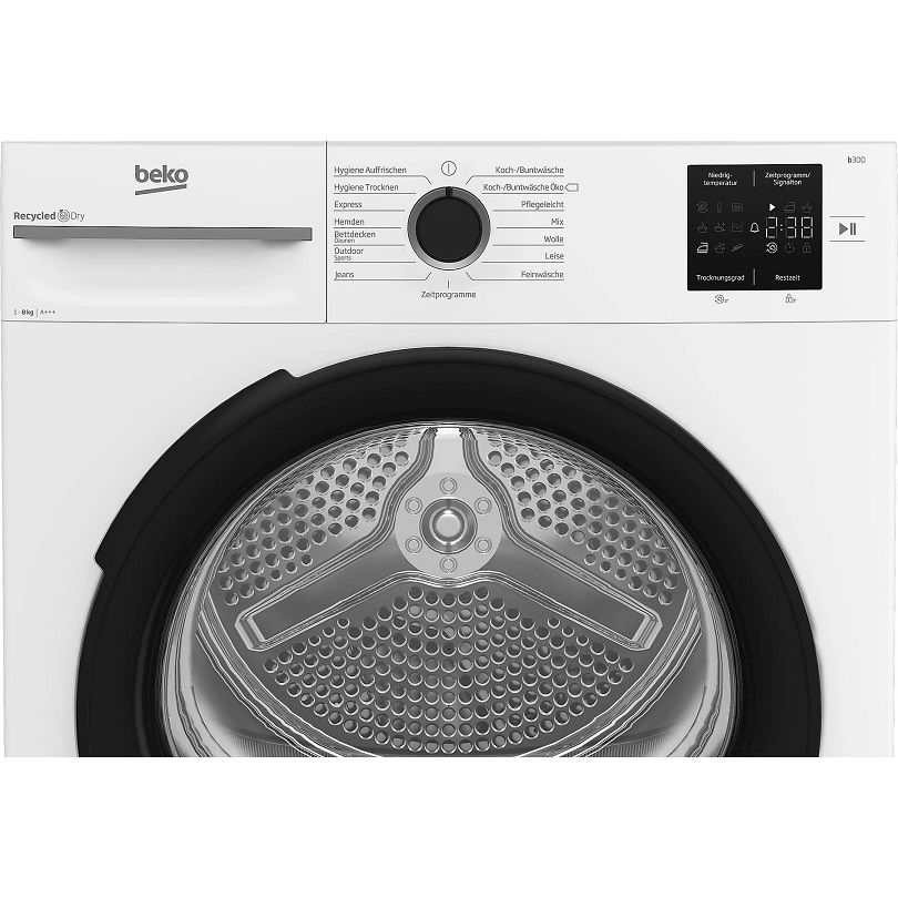 BEKO Beko BM3T38249W szárítógép közeli a programokról