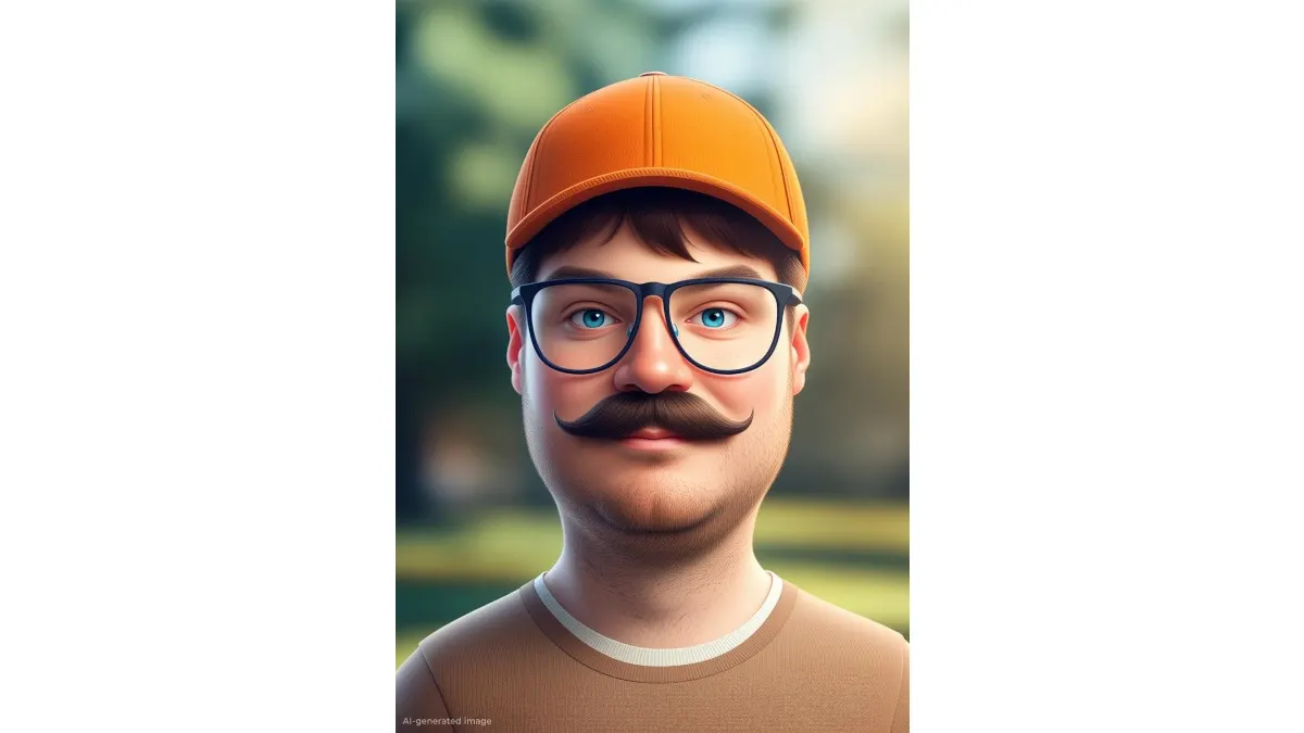 Ein Avatar von Michael, der mithilfe der Moto KI erstellt wurde.