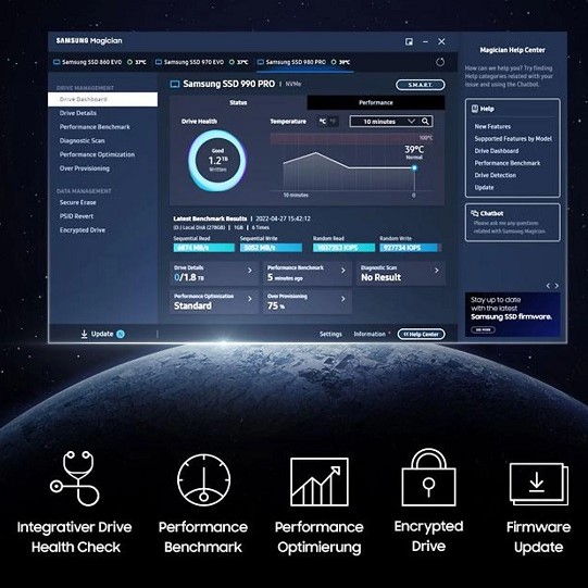 SAMSUNG 990 PRO Heatsink 1TB PS5 Gaming Festplatte bei MediaMarkt
