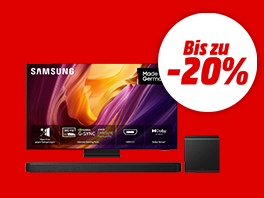 Bis zu 20% Extra-Rabatt auf TVs & Soundbars