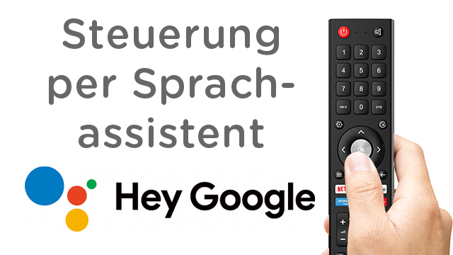 Mit dem OTV 55AU-5023C hast Du nicht nur ein Streaming-Gerät, sondern auch Zugang zu den praktischen Funktionen des Google Assistant.