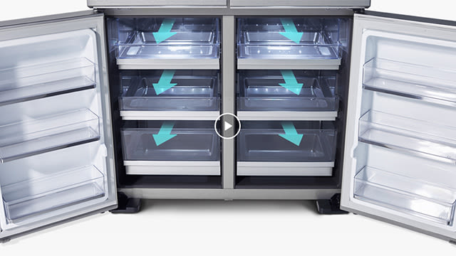 Auto Open Drawer™ für leichten Zugriff auf Gefrorenes