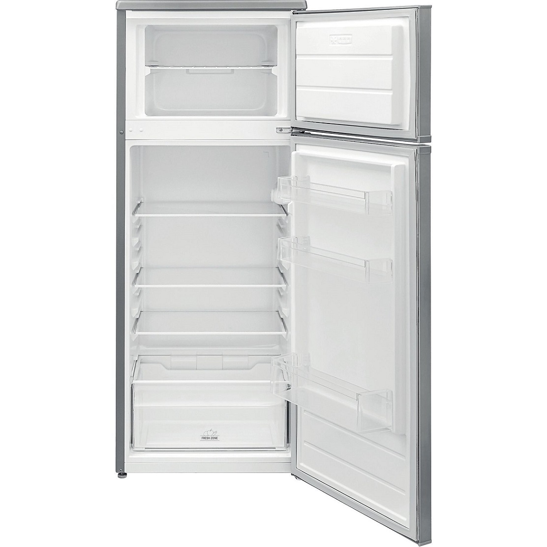 BAUKNECHT KDA 1430 S Kühlgefrierkombination frontal offen und leer