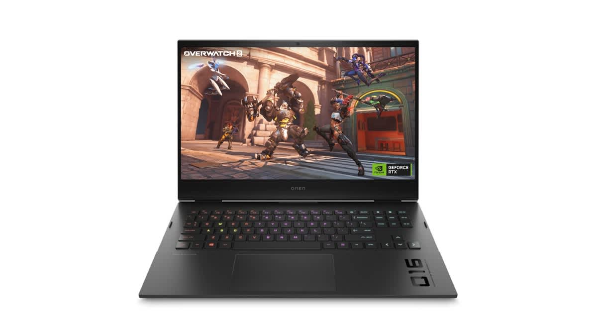 HP OMEN 16 Gaming Laptop mit Nvidia-Logo