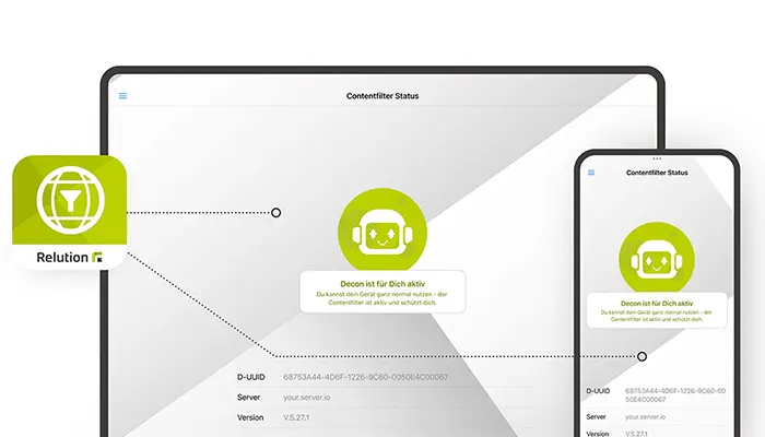 Contentfilter Mobile-Device-Management-Lösung Relution