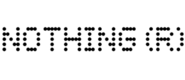 Schwarzes Nothing-Logo ohne Hintergrund.