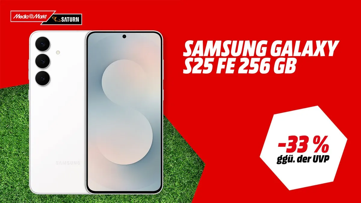Samsung Galaxy S25 5G Smartphone in Icyblue – aktuell im Angebot bei MediaMarkt mit -27 % Rabatt