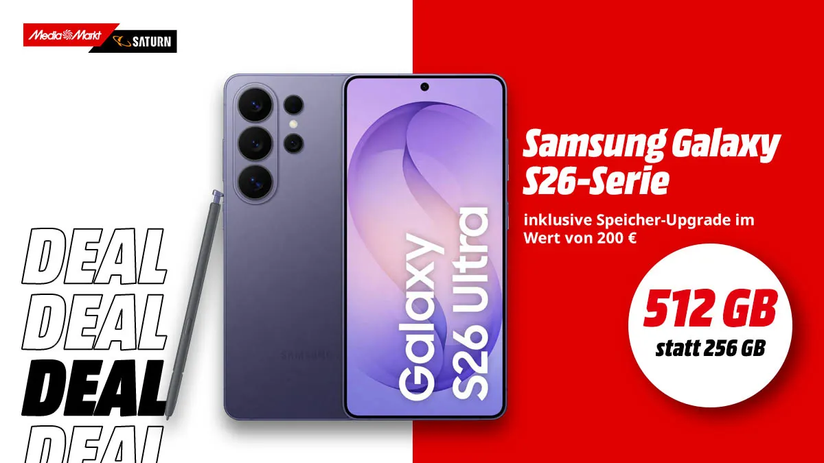 Das Samsung Galaxy S26 Ultra und Hinweis auf Speicher-Upgrade