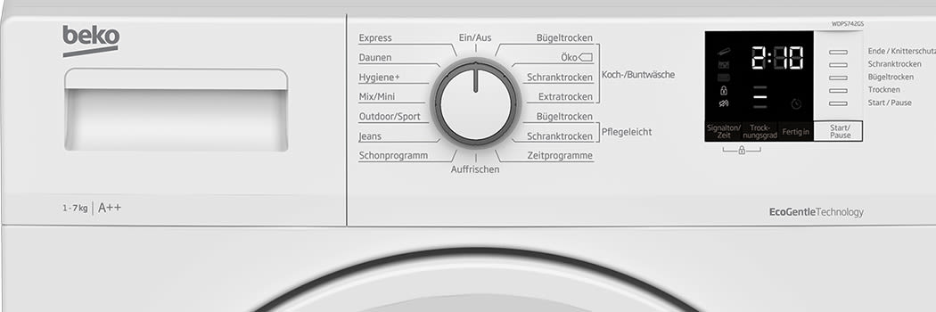 Beko Display Kondensationstrockner