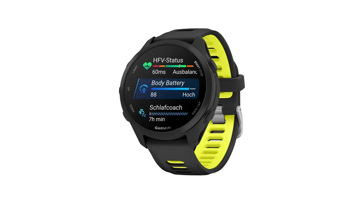 Die Garmin Forerunner 170 vor weißem Hintergrund.