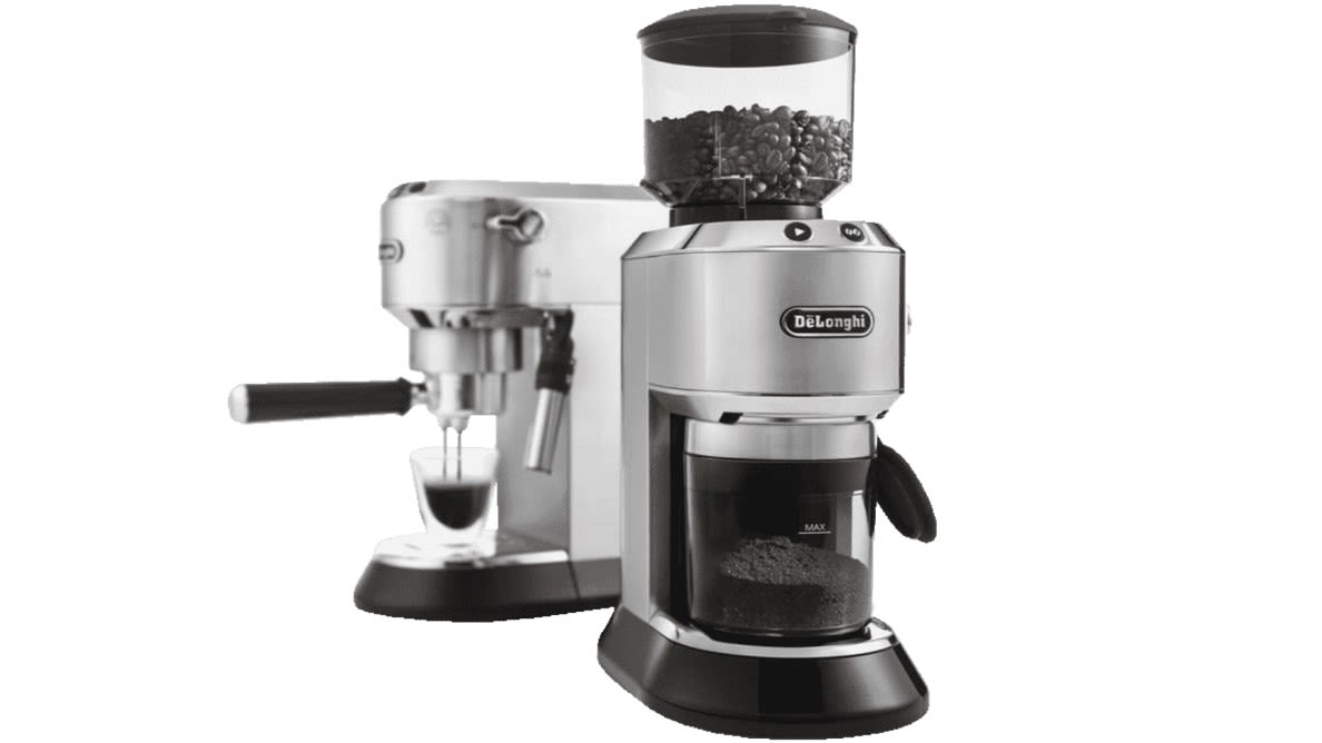 DELONGHI Dedica ECKG 6821.M Barista Bundle mit Kaffeemaschine und Mühle