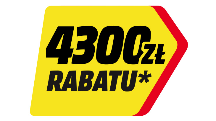 4300 zł rabatu