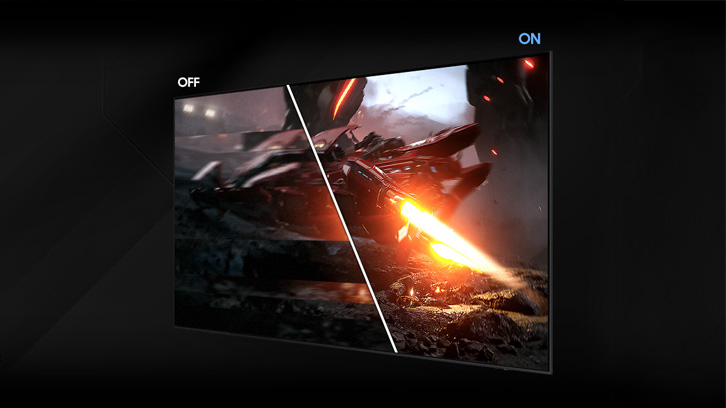 Prezentacja różnicy pomiędzy jakością obrazu dzięki Nvidia G-Sync i AMD FreeSync Premium Pro